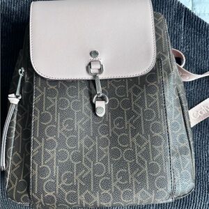 Calvin Klein Two-Tone Logo Backpack
